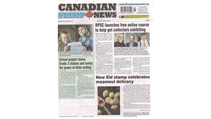 CANADIAN STAMP NEWS (to be translated)